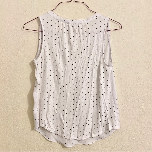 LOFT polka dot sleeveless blouse - Picture 3 of 5